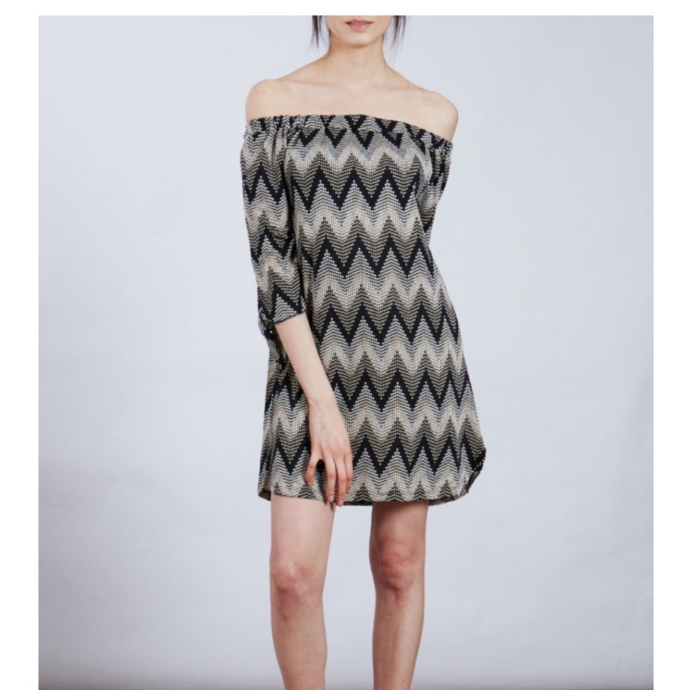 Bardot Chevron Dress